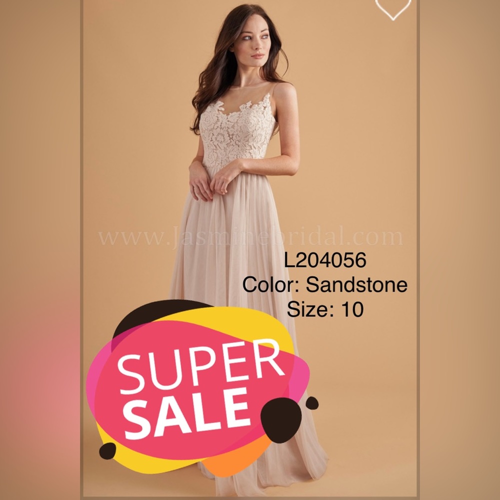 Jasmine Bridesmaid dress - color:Sandstone - Size:10